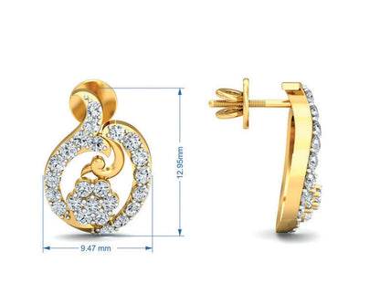 Tania Diamond Pendant Set in Gold - Jewelslane