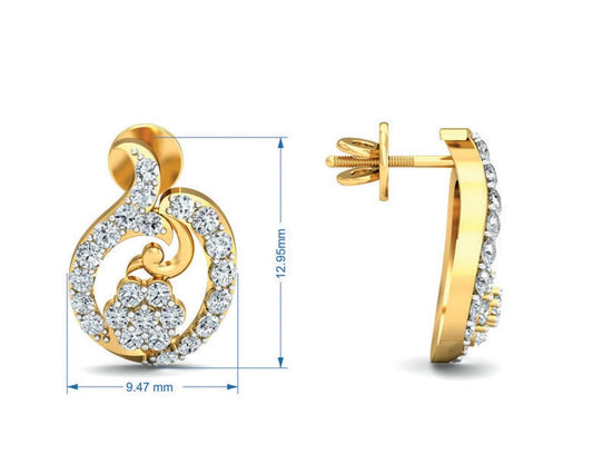 Tania Diamond Pendant Set in Gold - Jewelslane