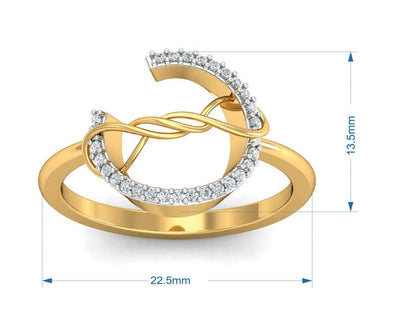Tanya Diamond Ring in Gold - Jewelslane