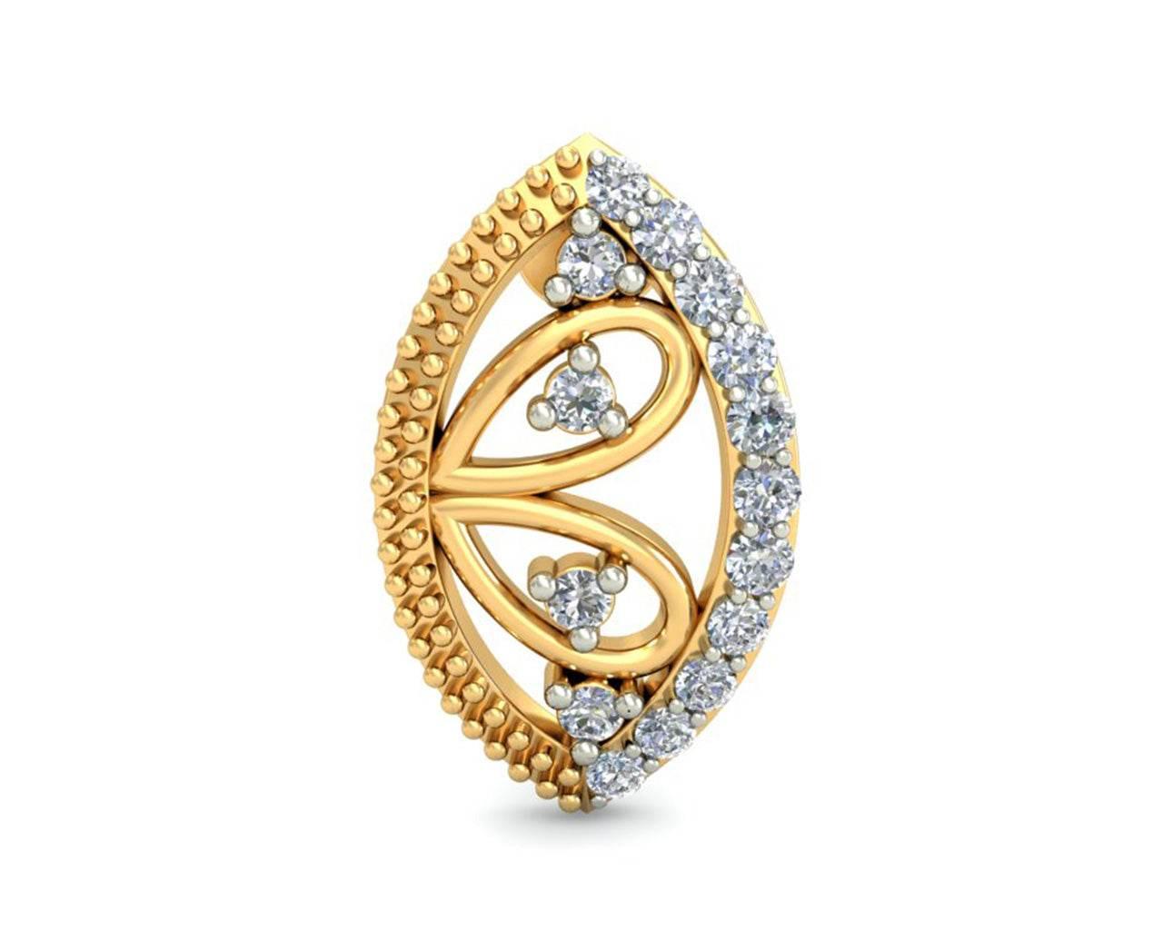 Tara Diamond Earrings In Gold - Jewelslane