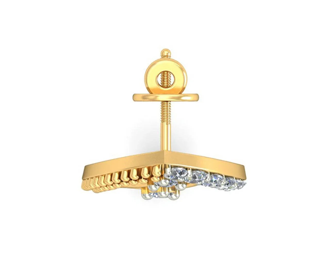 Tara Diamond Earrings In Gold - Jewelslane