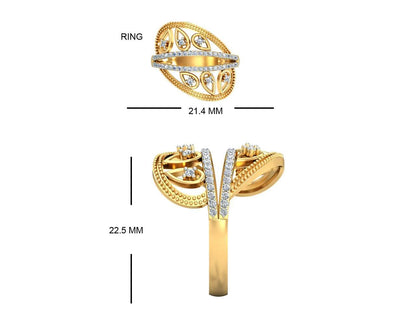 Tara Diamond Pendant set In Gold - Jewelslane