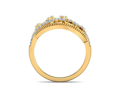 Tara Diamond Ring In Gold - Jewelslane