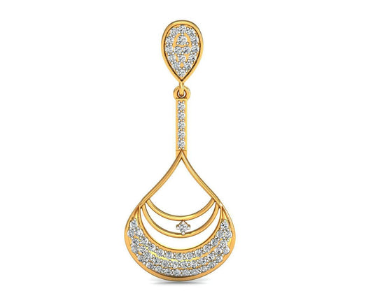 Trisha Round Brilliant Diamond Earrings - Jewelslane
