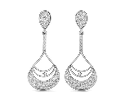 Trisha Round Brilliant Diamond Earrings - Jewelslane