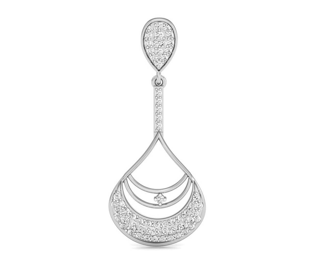 Trisha Round Brilliant Diamond Earrings - Jewelslane