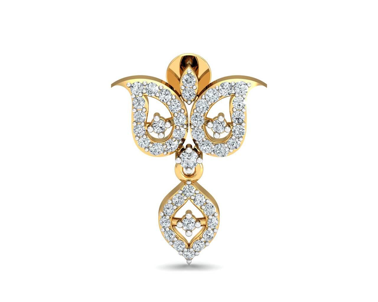 ULa Certified Diamond Earrings in Hallmarked Gold - Jewelslane