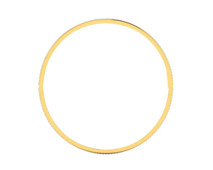 Vana Single row diamond bangle in gold - Jewelslane