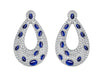 Vanessa Cabachon Sapphire & Diamond Earrings - Jewelslane