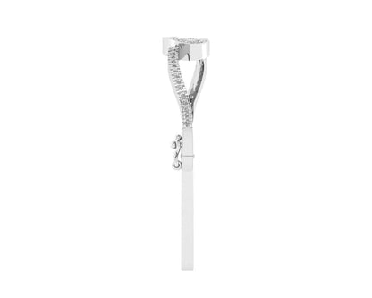 Vena Diamond Bangle in Gold - Jewelslane