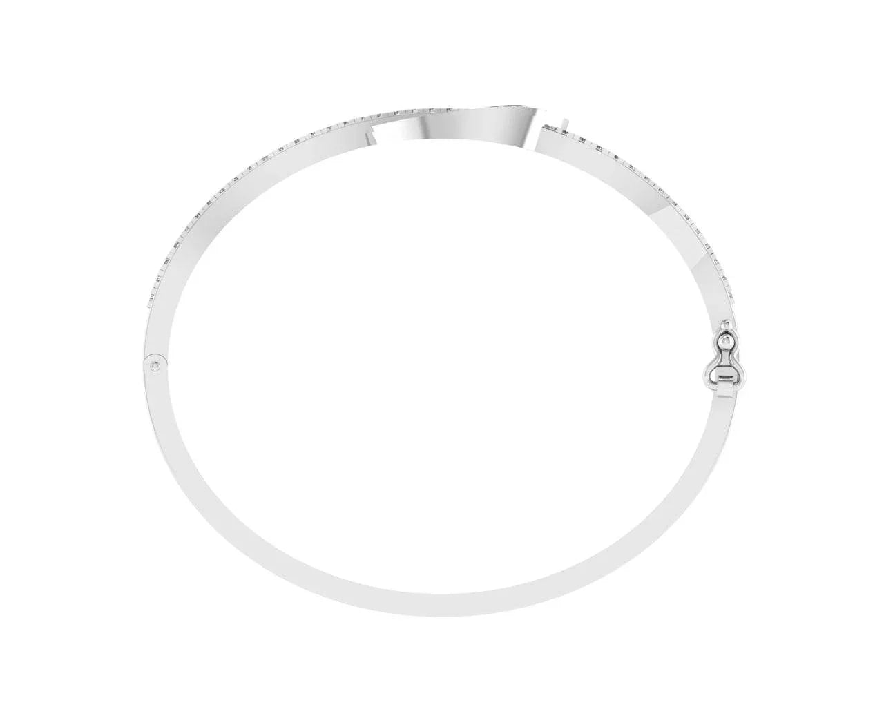 Vena Diamond Bangle in Gold - Jewelslane