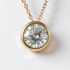 Via Lab Grown Round Brilliant Cut Diamond Bezel set Pendant - Jewelslane