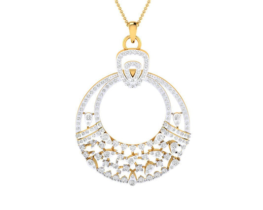 Vikki Diamond Pendant & Earrings set in gold - Jewelslane