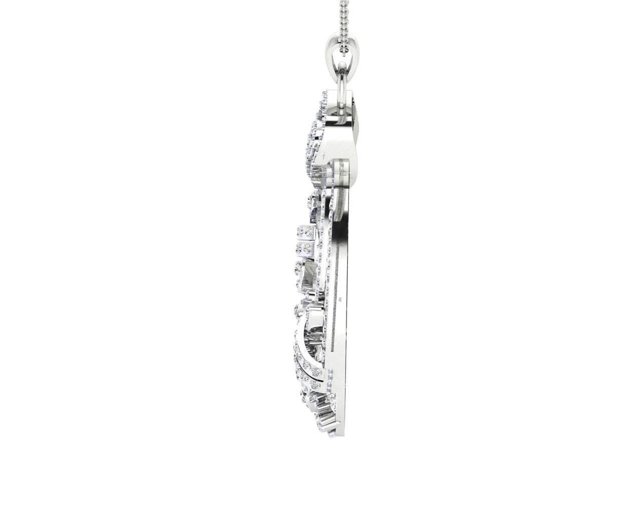 Vikki Diamond Pendant & Earrings set in gold - Jewelslane