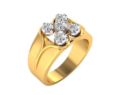 Vin diamond ring in 18k Gold - Jewelslane