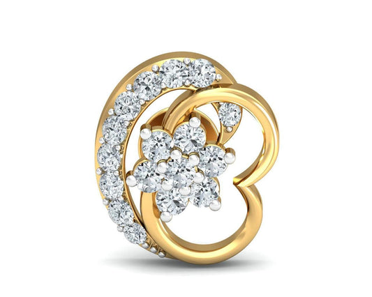 Viti Diamond earrings in gold - Jewelslane