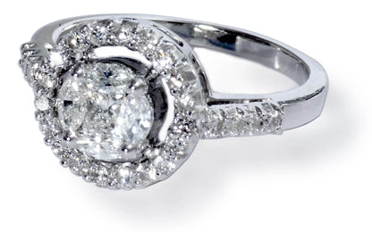 Diamond Solitaire look Ring - Jewelslane
