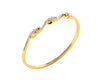 Wynn Diamond Bangle In hallmarked Gold - Jewelslane