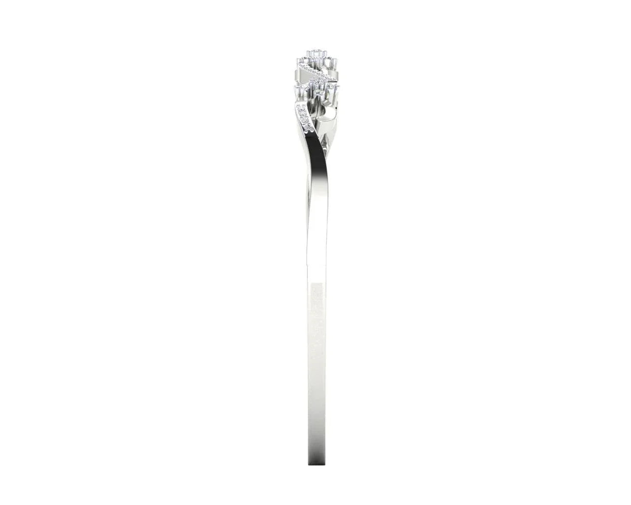 Wynn Diamond Bangle In hallmarked Gold - Jewelslane