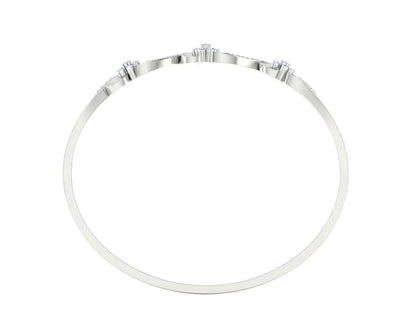 Wynn Diamond Bangle In hallmarked Gold - Jewelslane