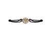 Peace sign bracelet in gold with diamonds - Jewelslane