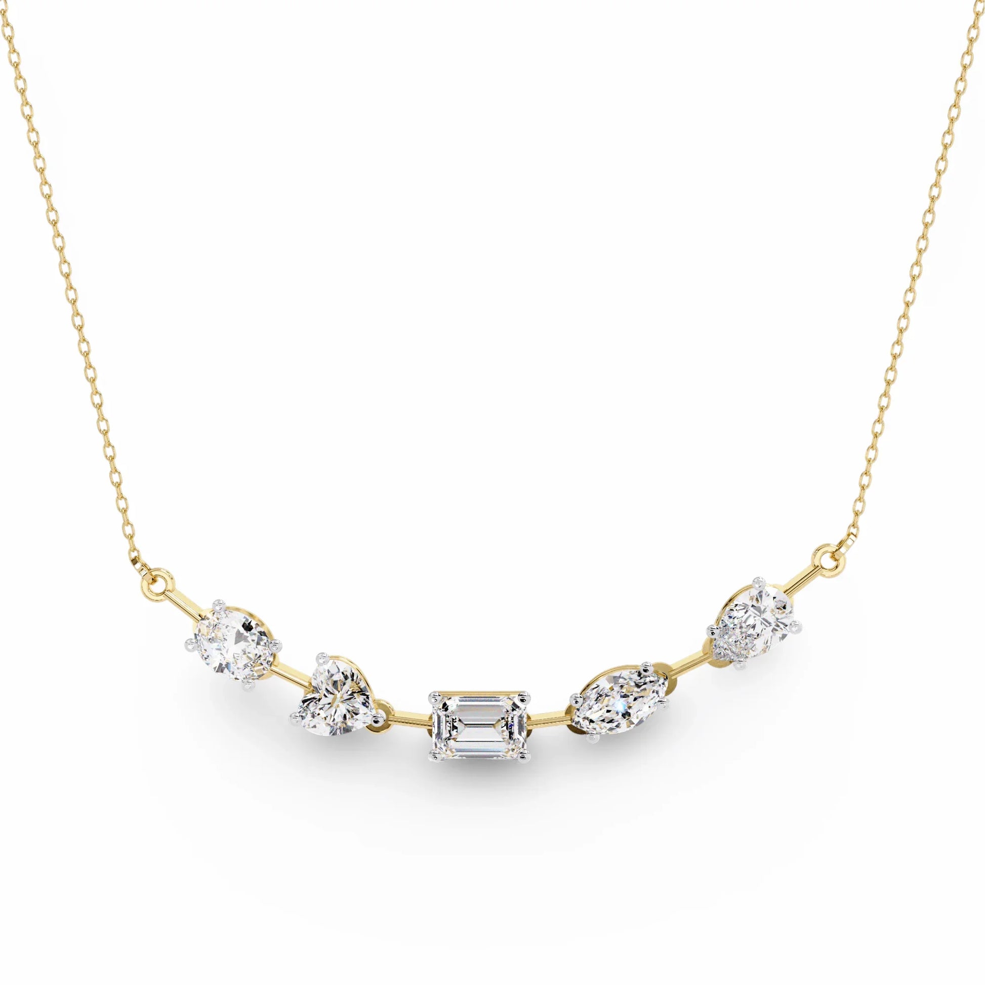 Zeena Lab Grown Diamond Solitaire Necklace - Jewelslane