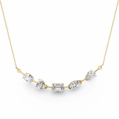 Zeena Lab Grown Diamond Solitaire Necklace - Jewelslane