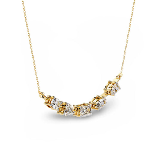 Zeena Lab Grown Diamond Solitaire Necklace - Jewelslane