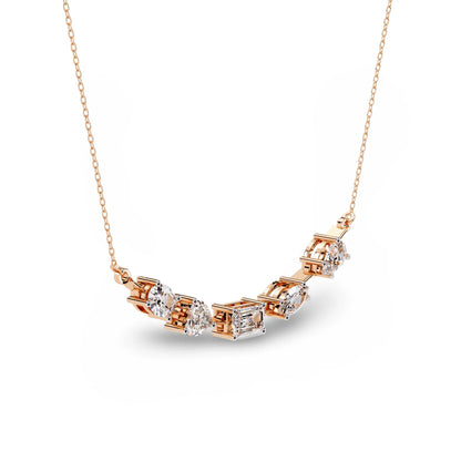 Zeena Lab Grown Diamond Solitaire Necklace - Jewelslane