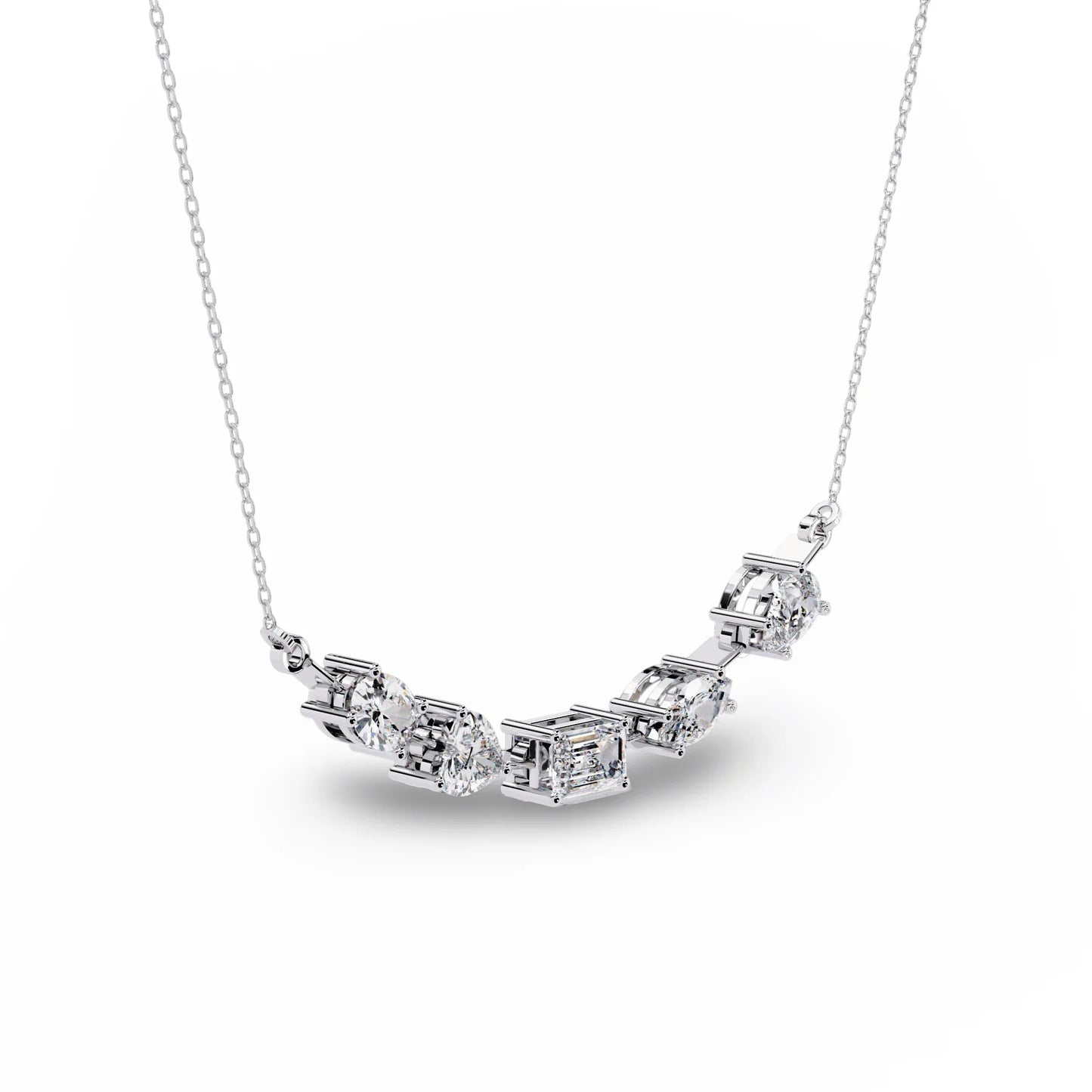 Zeena Lab Grown Diamond Solitaire Necklace - Jewelslane