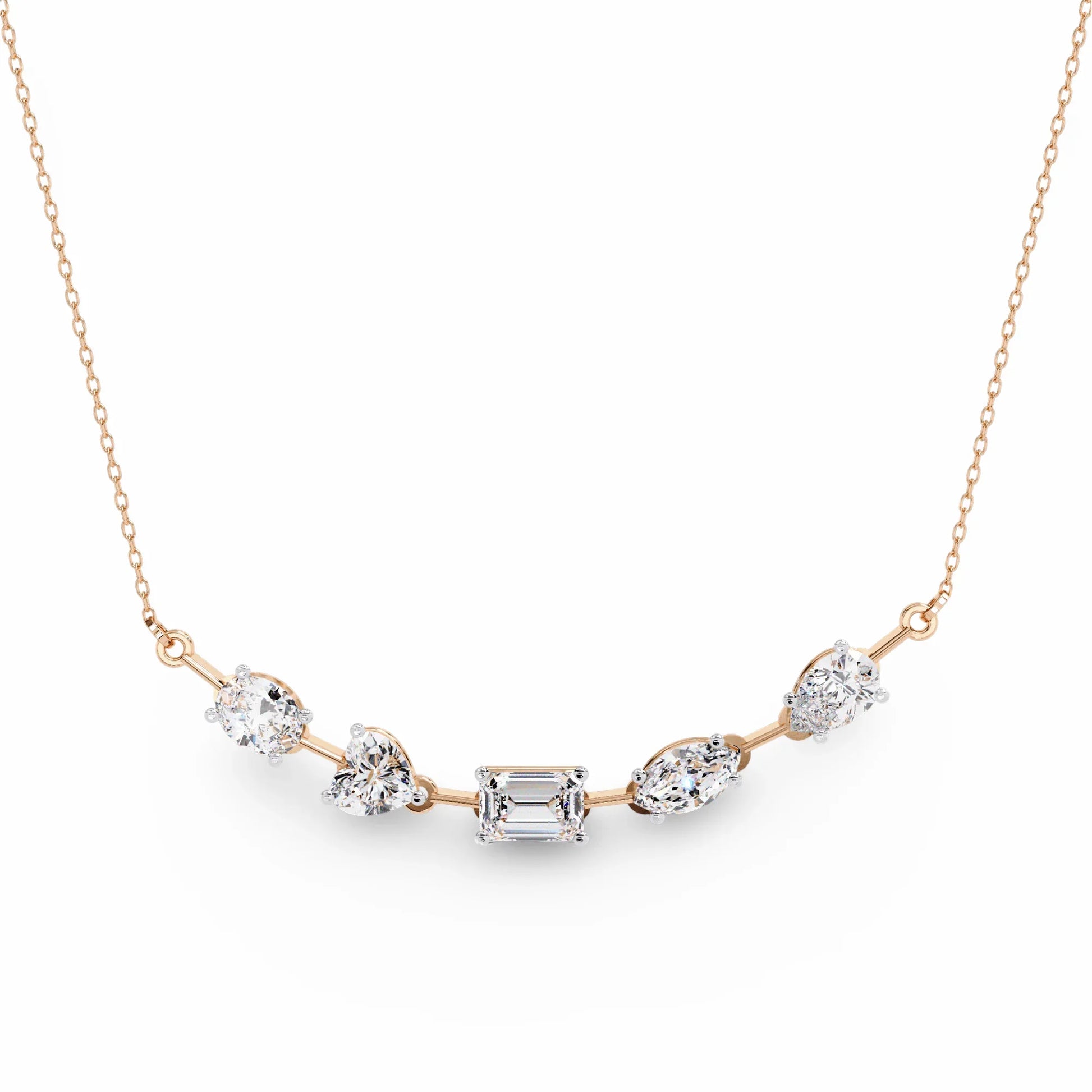 Zeena Lab Grown Diamond Solitaire Necklace - Jewelslane