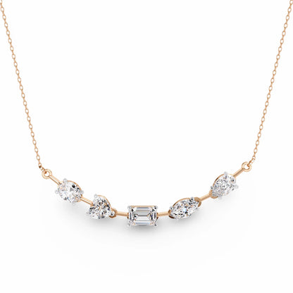 Zeena Lab Grown Diamond Solitaire Necklace - Jewelslane