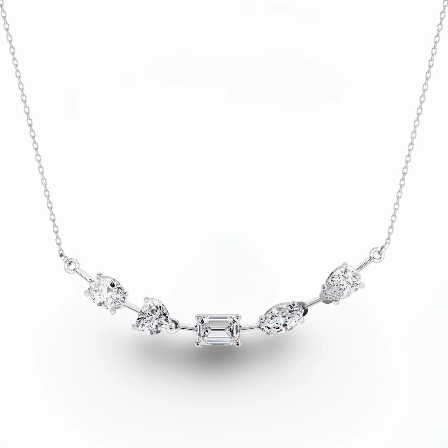 Zeena Lab Grown Diamond Solitaire Necklace - Jewelslane