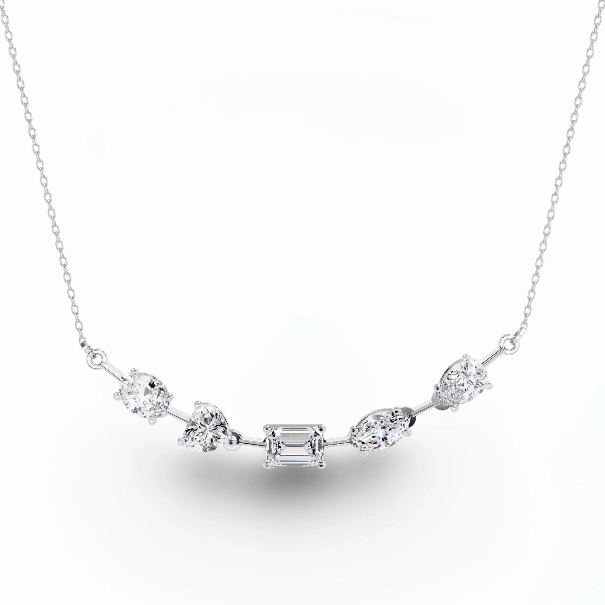 Zeena Lab Grown Diamond Solitaire Necklace - Jewelslane