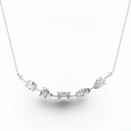 Zeena Lab Grown Diamond Solitaire Necklace - Jewelslane