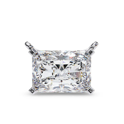 Ziva Radiant Cut Lab Grown Diamond Solitaire Pendant - Jewelslane