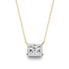 Ziva Radiant Cut Lab Grown Diamond Solitaire Pendant - Jewelslane