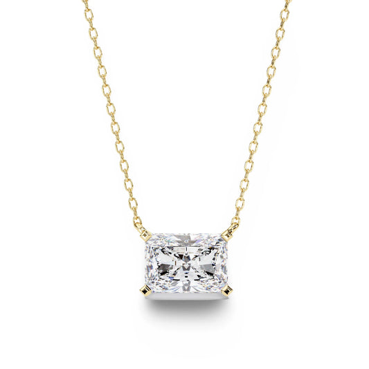 Ziva Radiant Cut Lab Grown Diamond Solitaire Pendant  Primary Image