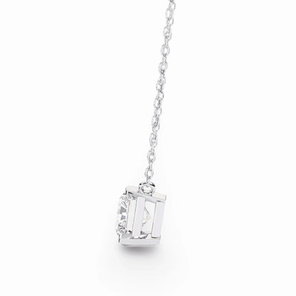 Ziva Radiant Cut Lab Grown Diamond Solitaire Pendant - Jewelslane