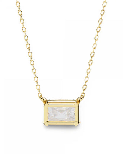Ziva Radiant Cut Lab Grown Diamond Solitaire Pendant - Jewelslane