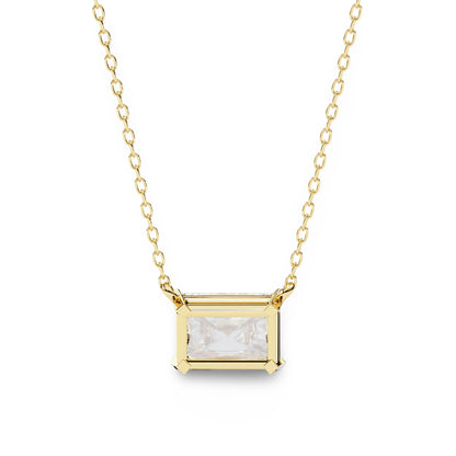 Ziva Radiant Cut Lab Grown Diamond Solitaire Pendant - Jewelslane
