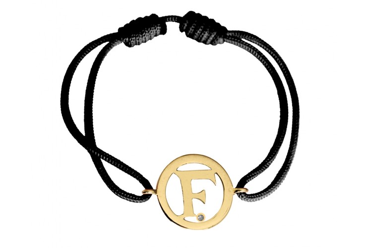 Buy Alphabet F Gold Bracelet Online in India at Best Price - Jewelslane