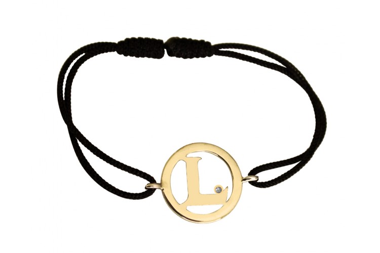 Buy Alphabet L Gold Bracelet Online in India at Best Price - Jewelslane