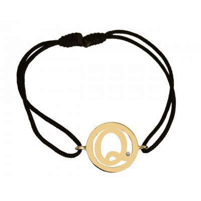 Buy Alphabet Q Gold Bracelet Online in India at Best Price - Jewelslane