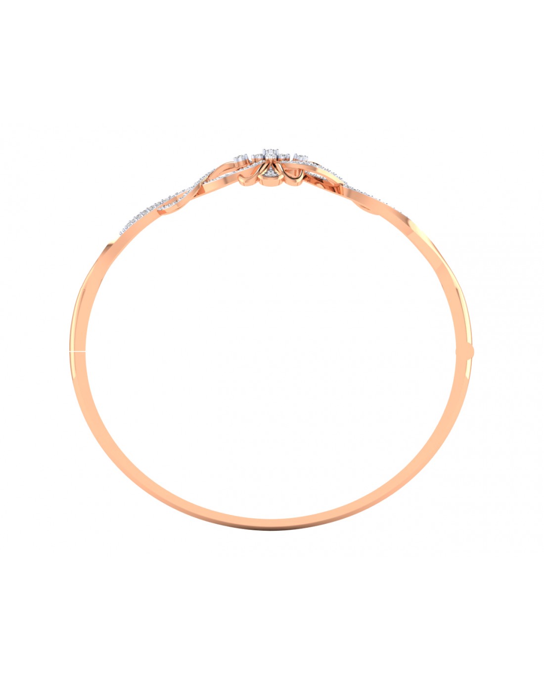 Online Jewellery Shopping - Fain Ladies Diamond Bangle in Gold at ...