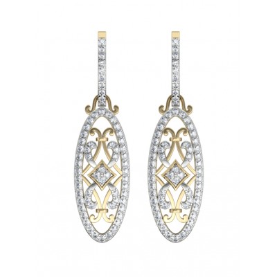Buy Captivating Trendy Diamond danglers on Hoops Online in India at ...