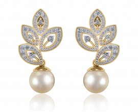 Buy Aakansha Pearl Diamond Earring Online in India at Best Price ...