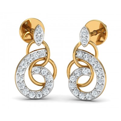 Buy Chakrika Diamond Eartops | Endear Jewellery | Jewelslane.com