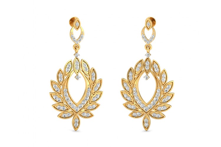 Buy Jasna Diamond Danglers | Endear Jewellery