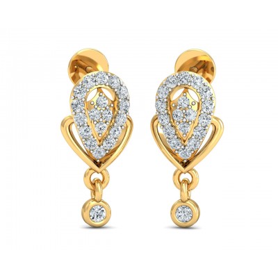 Buy Penne Diamond Earrings in Gold | Endear Jewellery